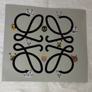 Loewe Black and Gray Print with Cats